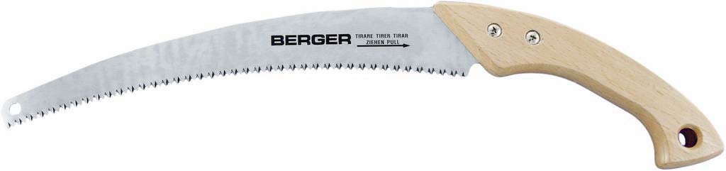 Scie d'élagage lame 330mm manche bois BERGER - 13487