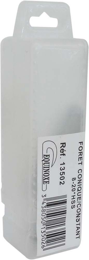 Foret conique à profil constant sur tige 8mm de 8 à 20mm DRAKKAR TOOLS - 13502