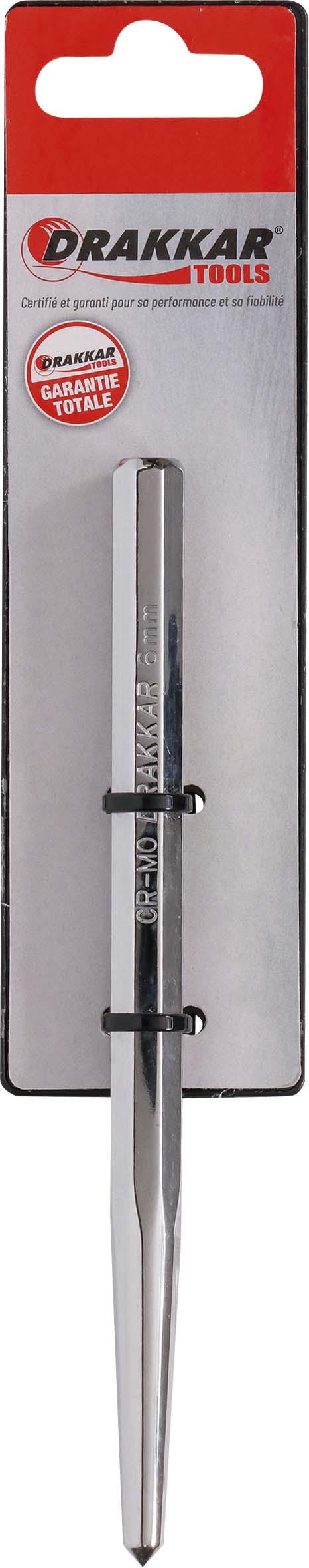 Pointeau de mécanicien 6x150mm - carte DRAKKAR TOOLS - 13547