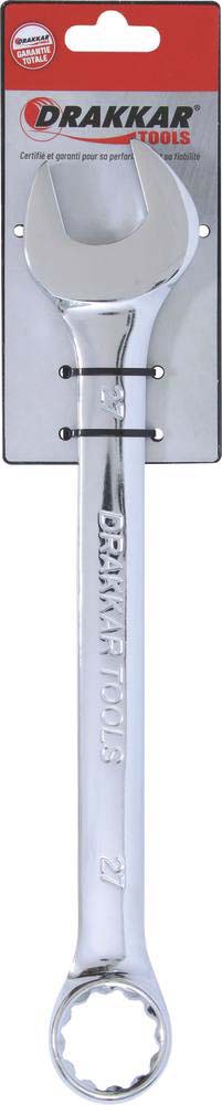 Cle mixte 27mm /carte dt full polish DRAKKAR TOOLS - 13897