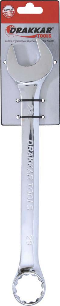 Cle mixte 28mm /carte dt full polish DRAKKAR TOOLS - 13899