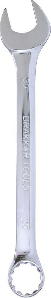 Clé mixte de 30mm full polish DRAKKAR TOOLS - 13902