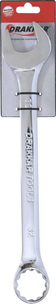Cle mixte 32mm full polish /carte dt DRAKKAR TOOLS - 13905