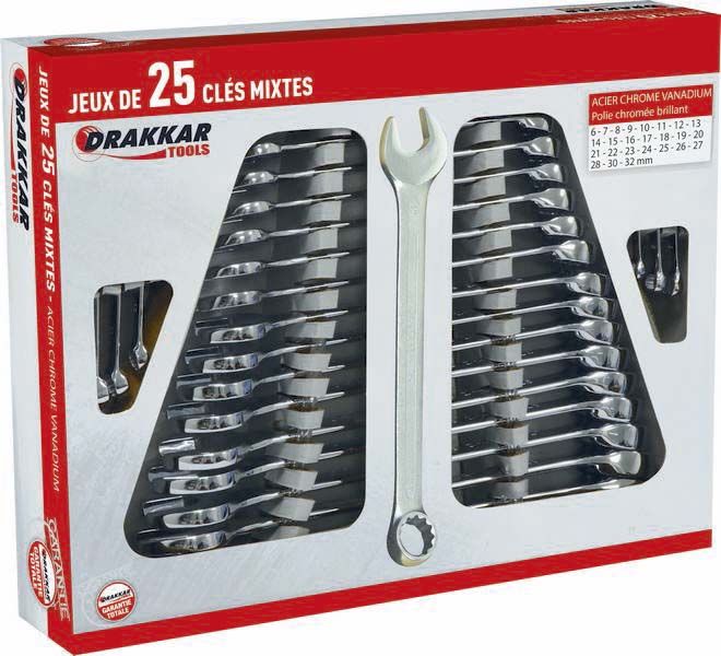 25 cles mixtes 6 DRAKKAR TOOLS - 13916