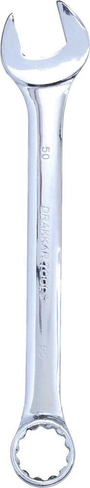 Clé mixte de 50mm full polish DRAKKAR TOOLS - 13940