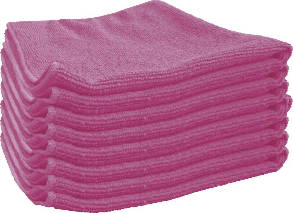 Microfibre 200 g/m² 380x380mm fuschia - lot de 10 pcs KARZHAN - 14000