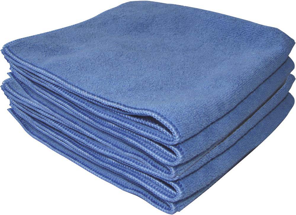 Microfibre 300 g/m² 400x400mm bleue - lot de 5 pcs KARZHAN - 14004