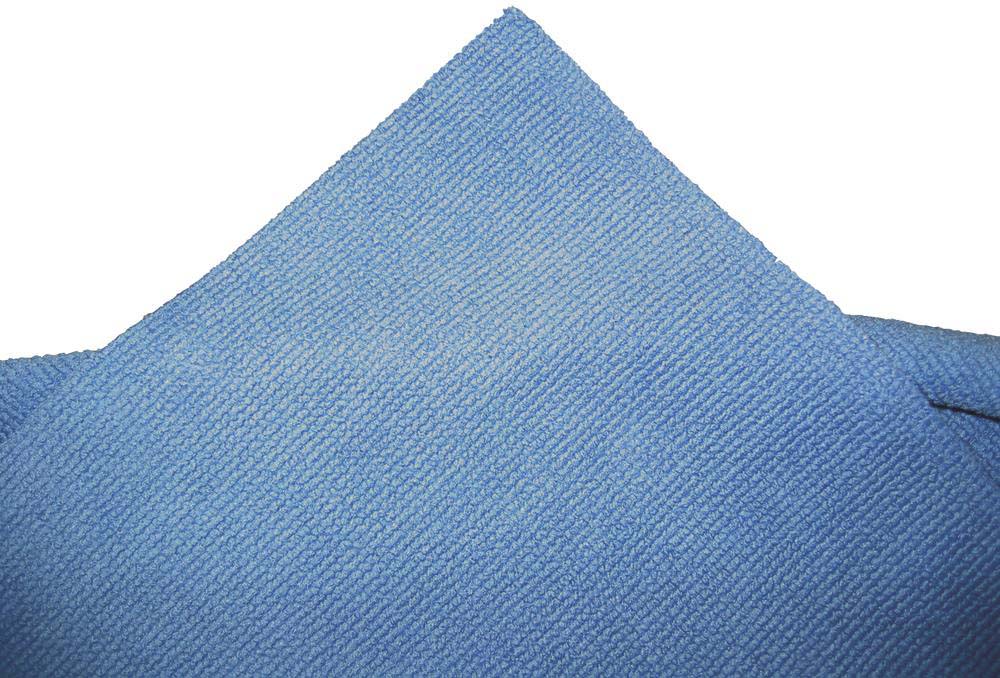 Microfibre 300 g/m² 400x400mm bleue sans ourlet spécial auto - lot de 5 pcs KARZHAN - 14016