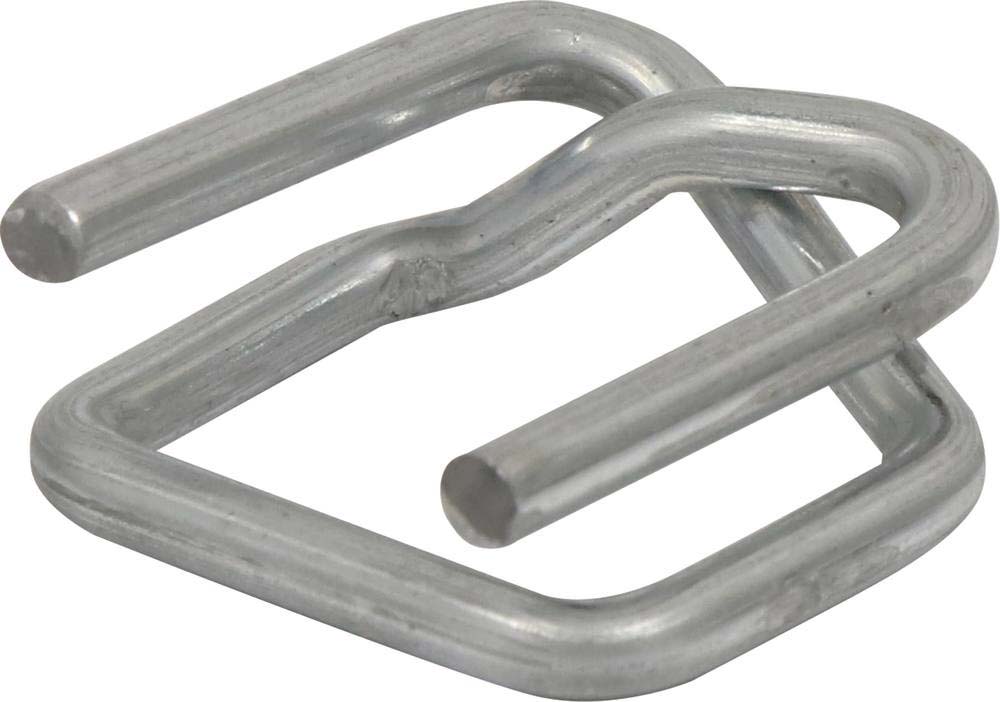 Boucles métalliques galvanisées 13mm pour feuillard textile - lot de 1000 pcs - 14035