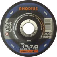 Disque à ébarber acier 125x7x22 - lot de 25 pcs RHODIUS - 14066