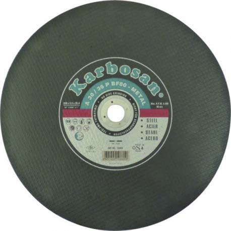 Disque à tronçonner pour tronçonneuse fixe électrique 350x3,5x25,4mm KARBOSAN - 14087