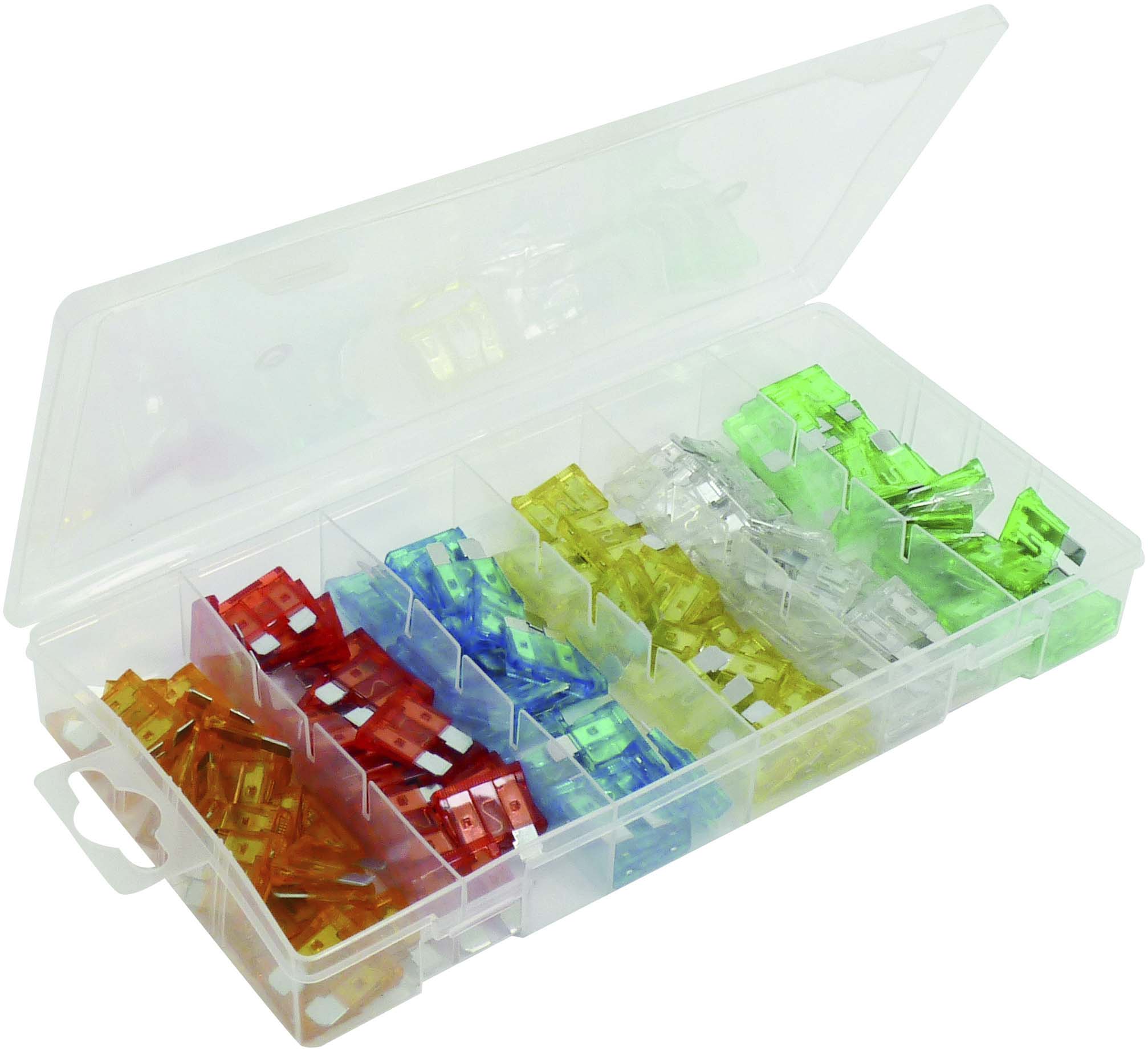 Coffret de 120 fusibles assortis enfichables standard SODELEC - 14102