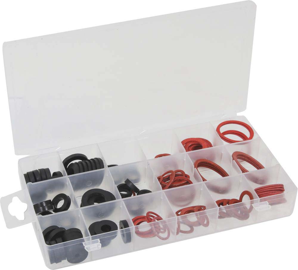 Joints caoutchouc et fibre de 9 à 25mm - coffret de 141 pcs KLIPPER - 14174