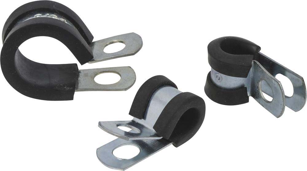 Collier acier zingué 12mm avec protection caoutchouc de 6 à 16mm KLIPPER - 14176