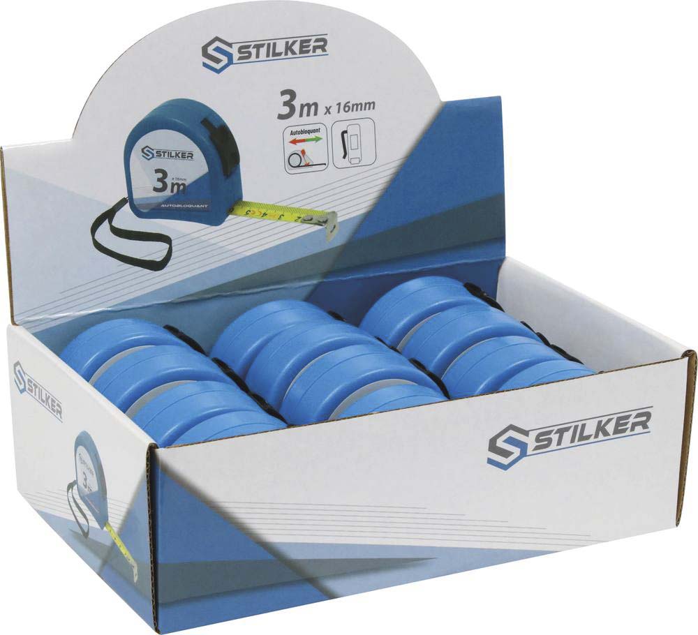Mètre mesure à ruban autoblocant boîtier abs STILKER - 14363