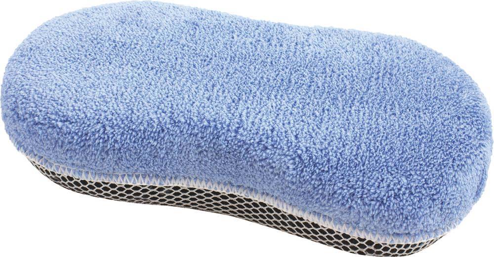 Eponge de lavage auto bleue double face KARZHAN - 14637