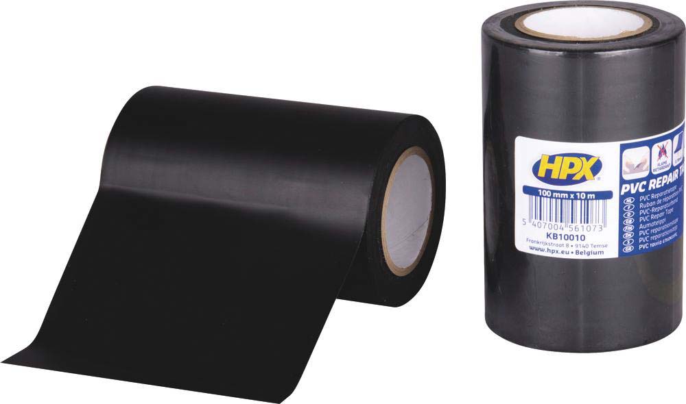 Ruban adhésif PVC noir 0,2x100mm 10m HPX - 14657