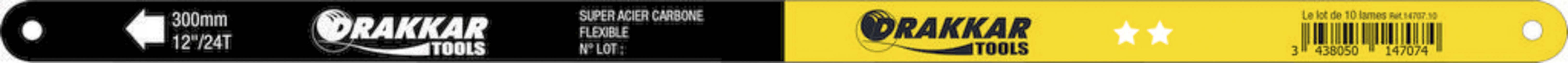 10 lames de scie acier carbone 10 dents /cm - 1470710