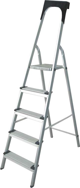 Escabeau alu / acier 5 marches avec porte outils DRAKKAR EQUIPEMENT - 14883