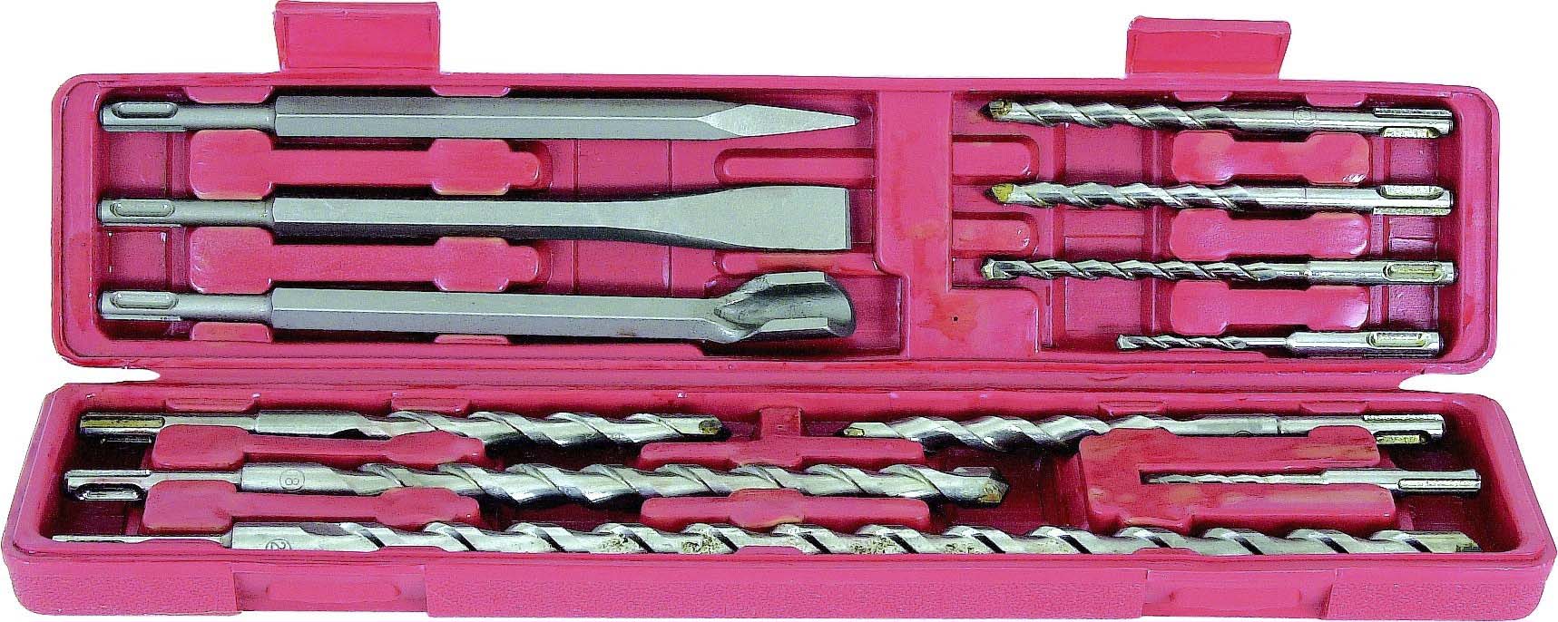 Foret et burin SDS+ - coffret 12 pcs STILKER - 14893