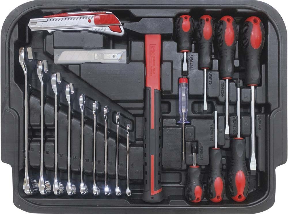 Mallette de dépannage sur roues 133 outils 1/4' DRAKKAR TOOLS - 15157