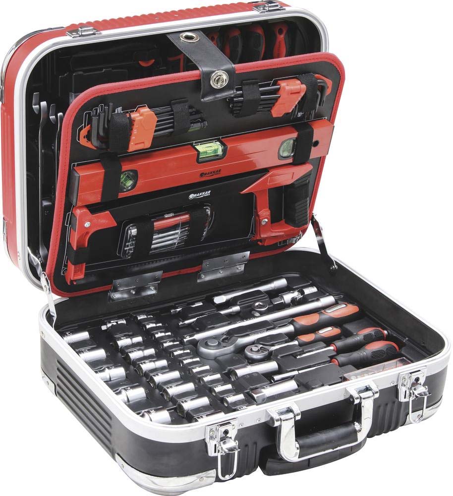 Mallette de dépannage sur roues 133 outils 1/4' DRAKKAR TOOLS - 15157