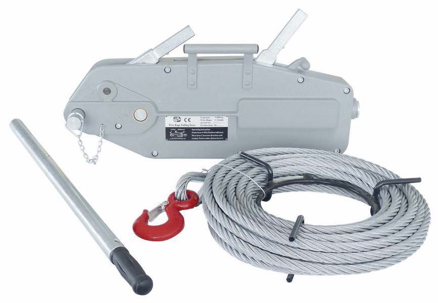 Tire câble manuel de traction 3200Kgs avec câble passant 20m DRAKKAR - 15261