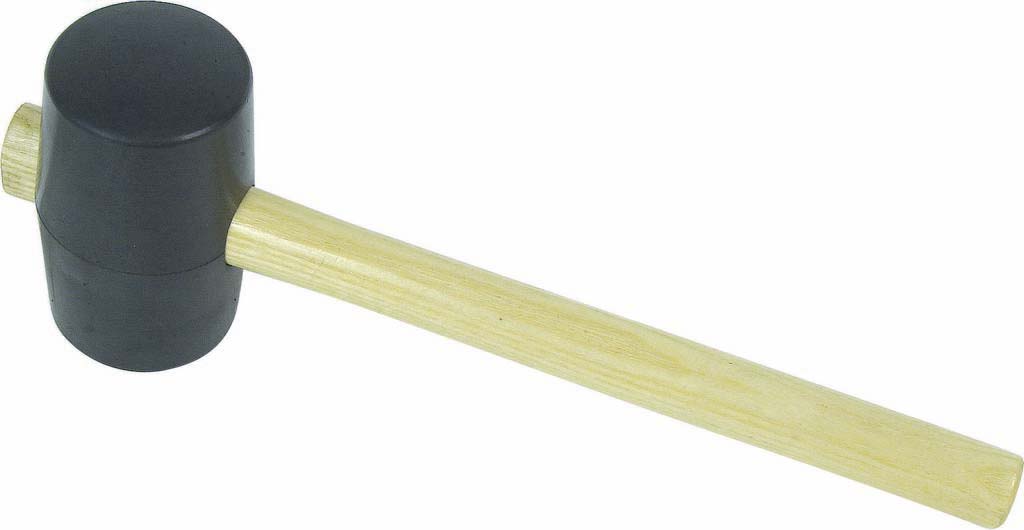 Maillet caoutchouc 75mm avec manche bois DRAKKAR TOOLS - 15281