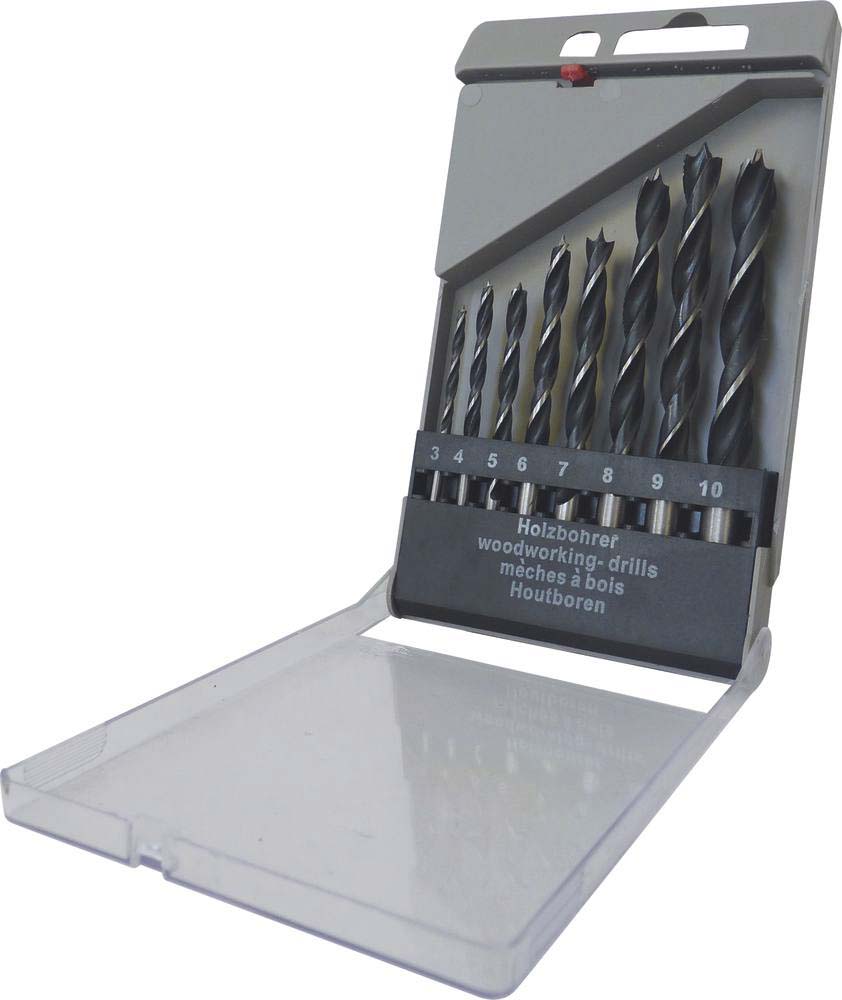Mèche bois 3 à 10mm - coffret de 8 pcs STILKER - 15390