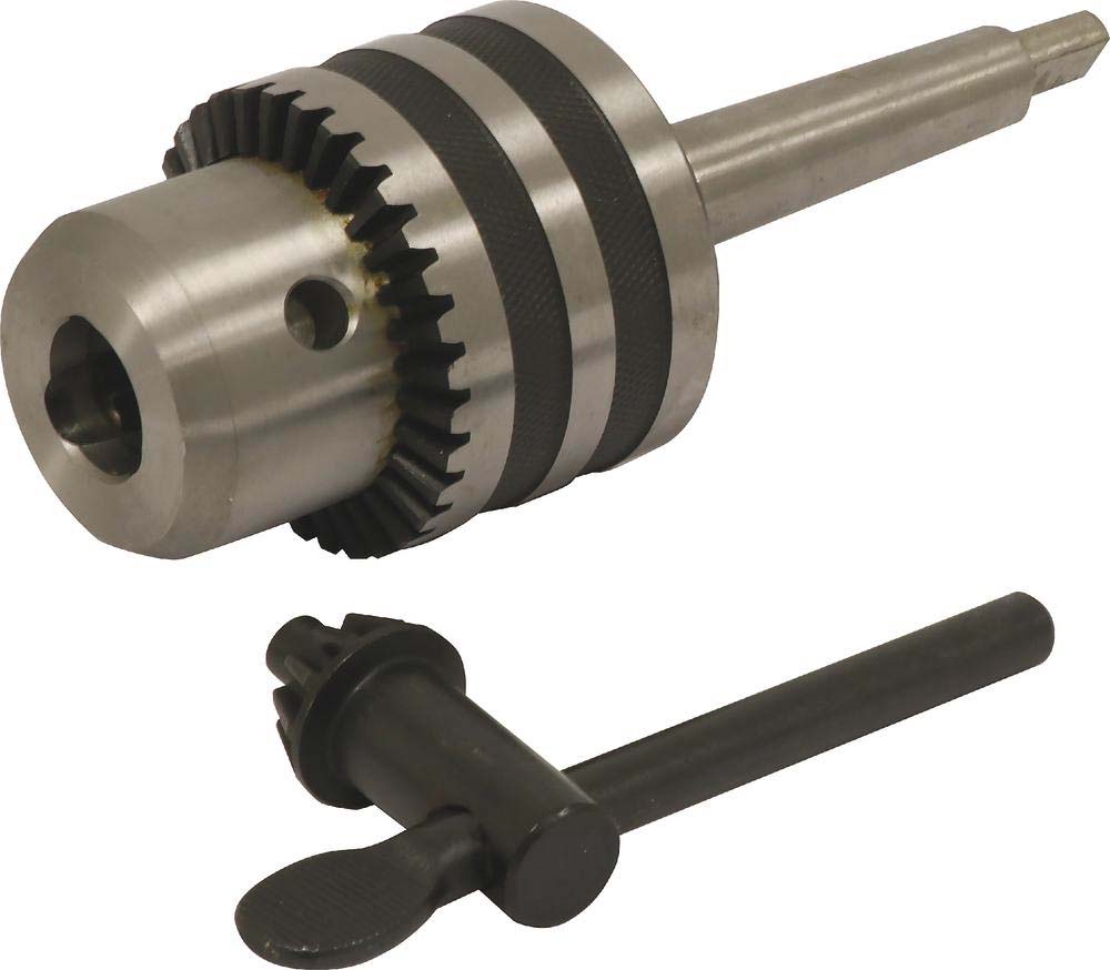 Mandrin à clé de 5-20mm avec cône morse N°2 pour perceuse sur colonne DRAKKAR - 15565