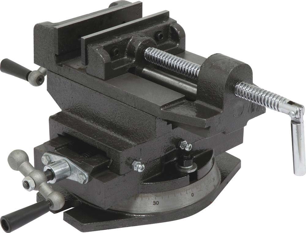 Etau 125mm à double translation base pivotante pour perceuse sur colonne DRAKKAR - 15602