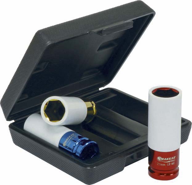 Coffret douilles chocs p/jante alu DRAKKAR TOOLS - 15609