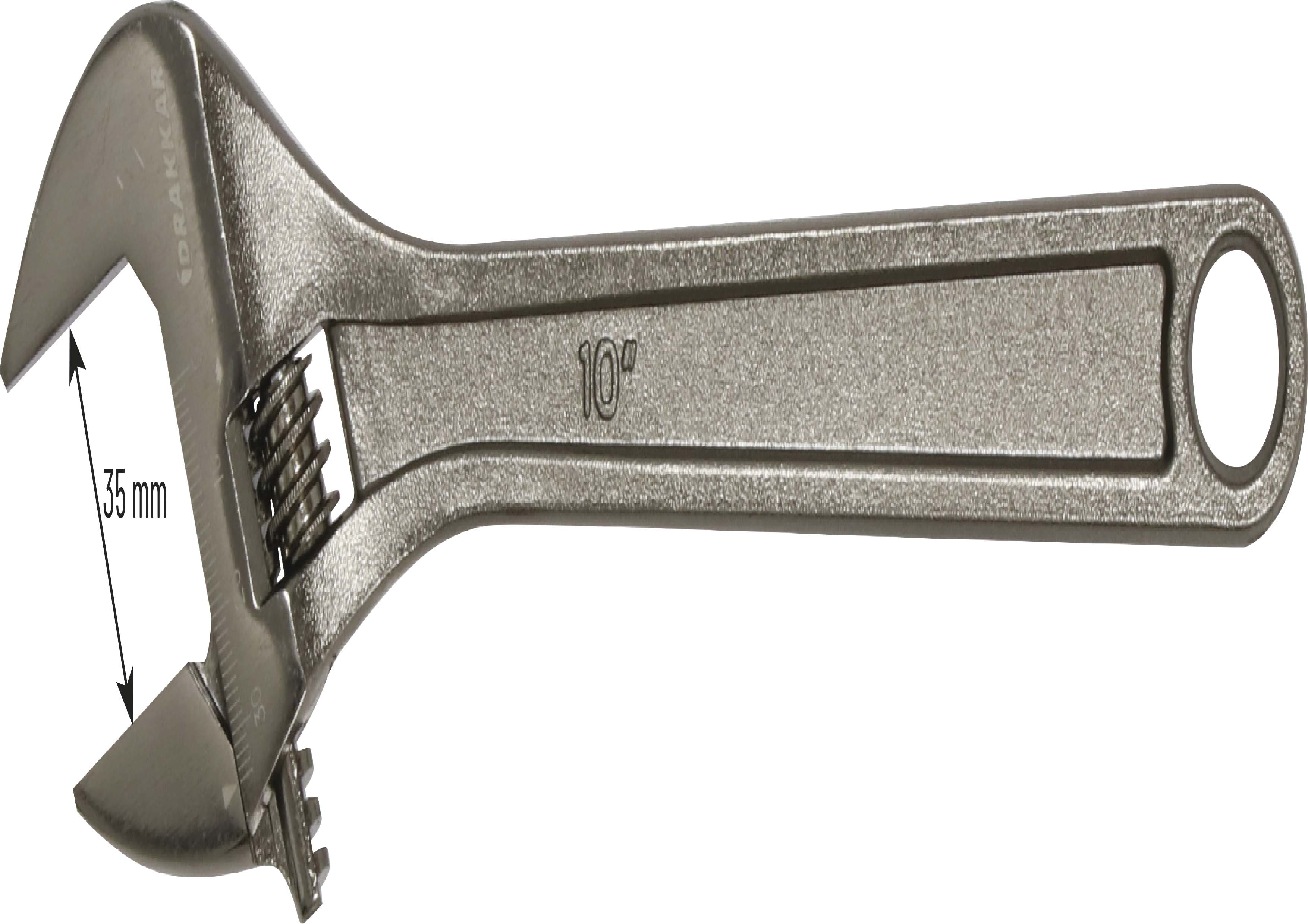 Cle a molette 10 pouce 250mm s/carte dt DRAKKAR TOOLS - 15665