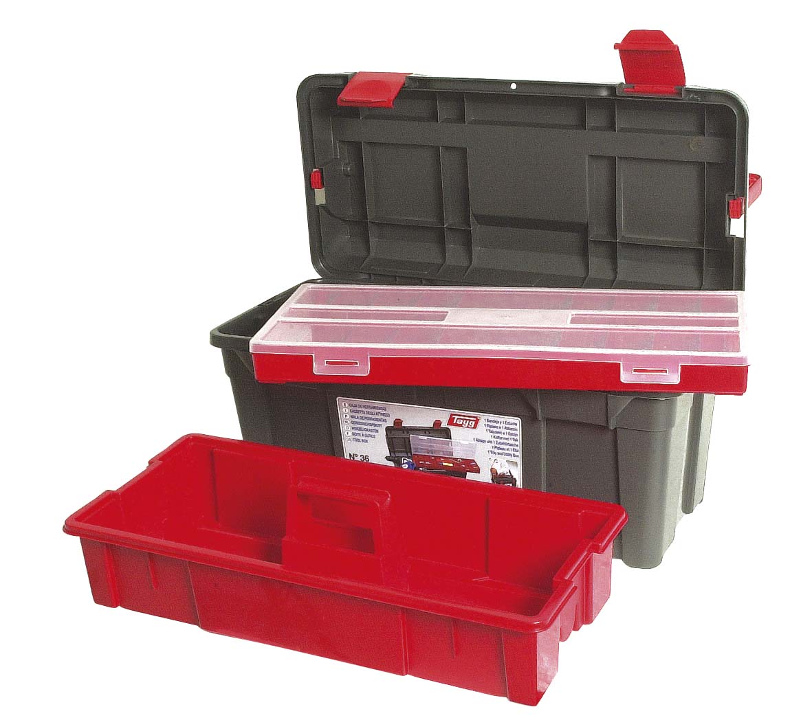 Boîte de rangement avec panier et mallette de rangement 580x285x290mm TAYG - 15730