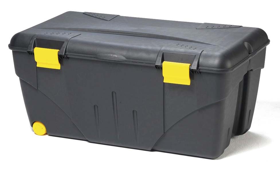 Malle/coffre sur roulette avec couvercle 110L 858x487x396mm EDA - 15735