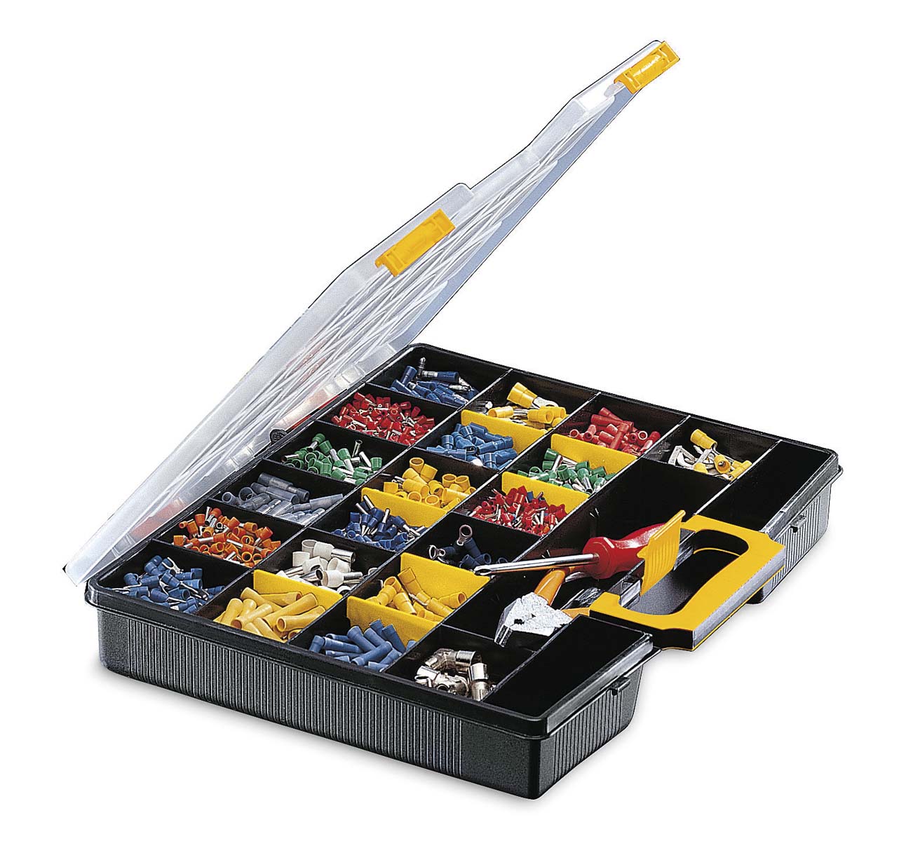 Mallette de rangement double 2x26 cases modulables 375x320x120mm DIMARTINO - 15791