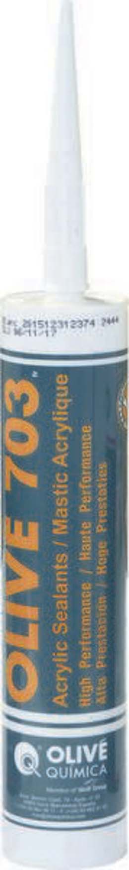 Cartouche mastic acrylique blanc OLIVE - 15842