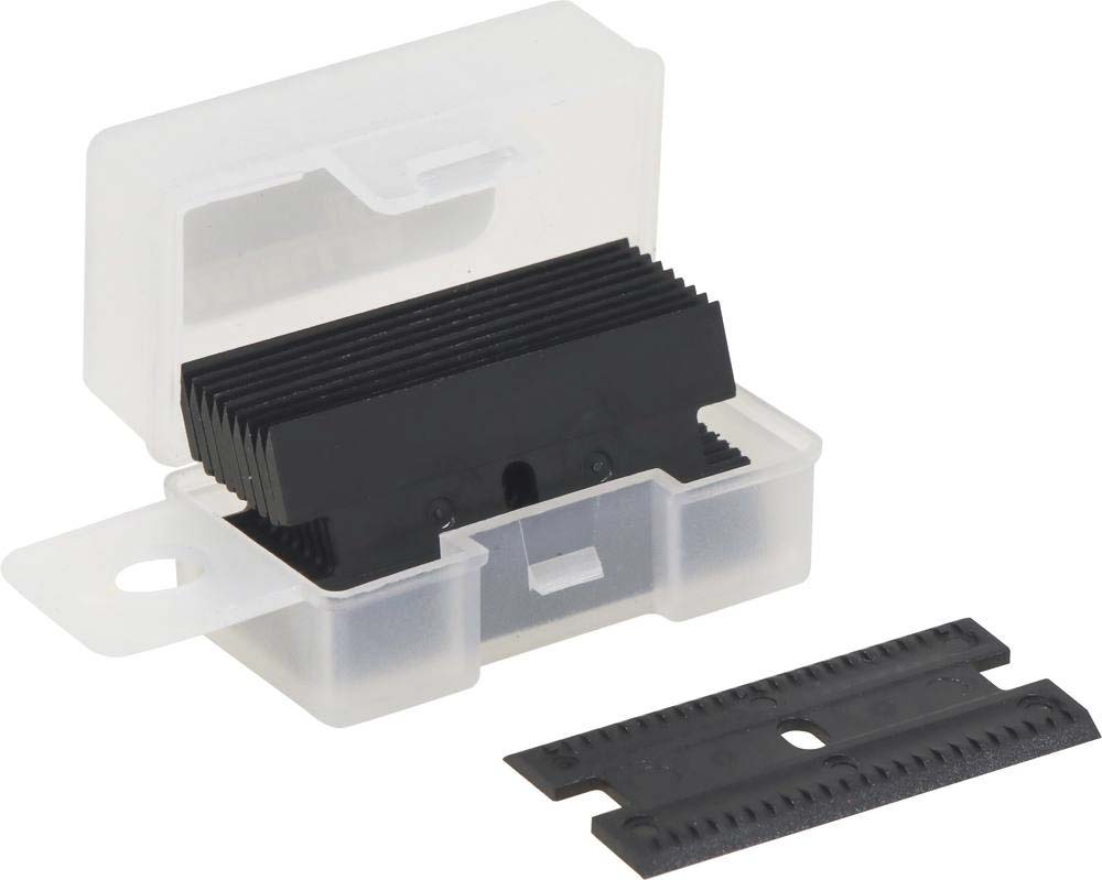 Lame plastique rectangle 19x40mm pour grattoir - boîte de 10 pcs - 15941