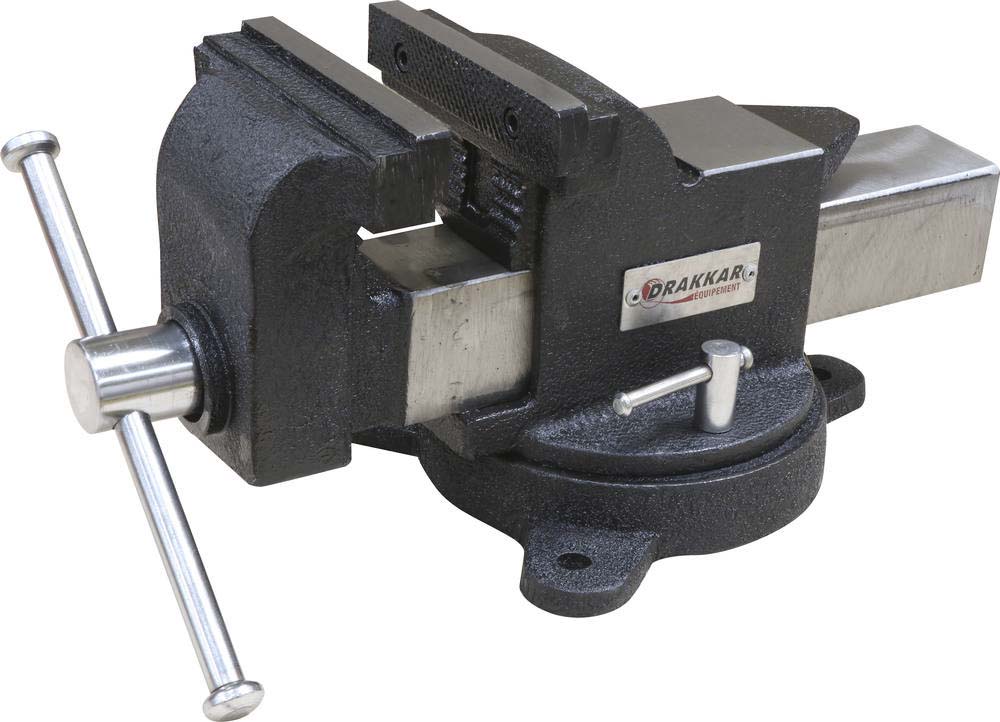Étau acier avec enclume base pivotante à 360° DRAKKAR EQUIPEMENT - 15990