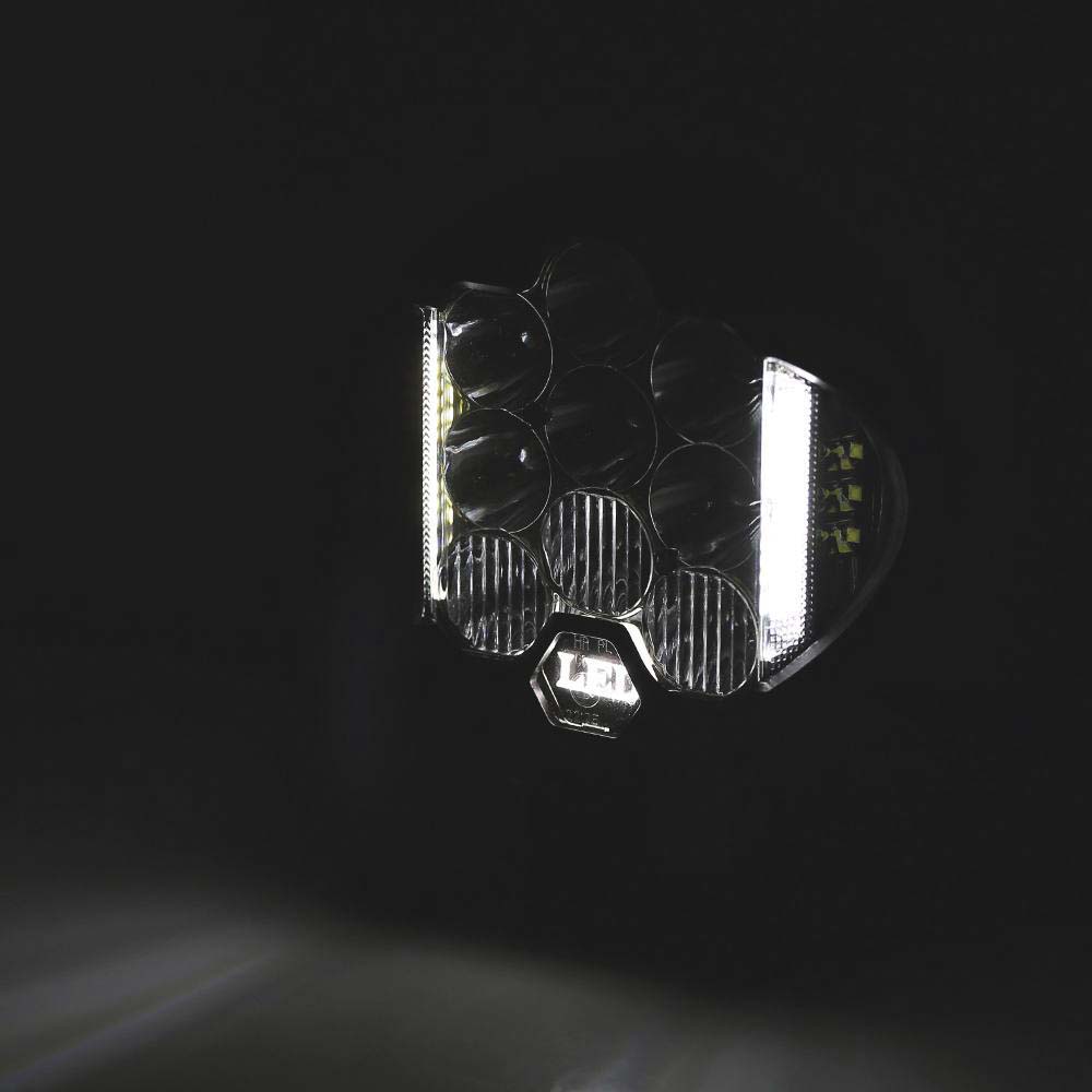 Phare de travail ovale led 10/24v faisceau combiné SODELEC - 16054