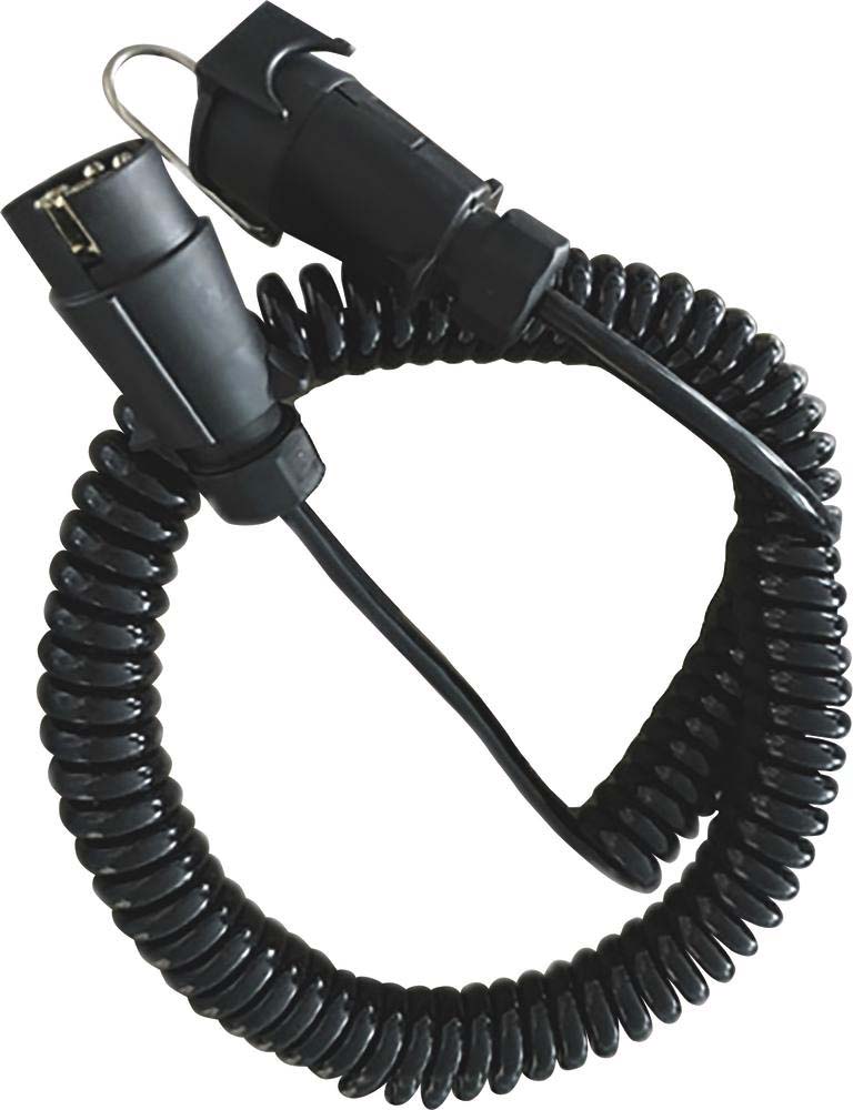 Rallonge de rampe d'éclairage spirale 7,50m 7 fils 7 plots SODELEC - 16068