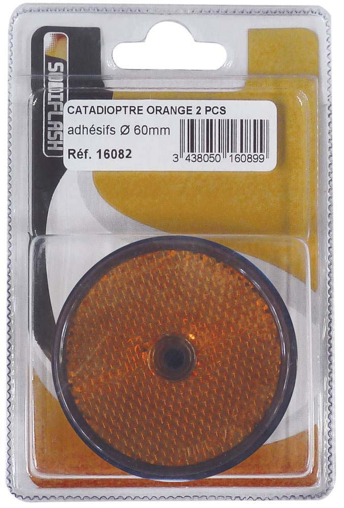 Catadioptre orange trou central diam.61 AJ.BA - 16082