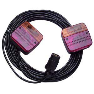 Kit de signalisation arriere cable long 7.50 m SODIFLASH - 16132