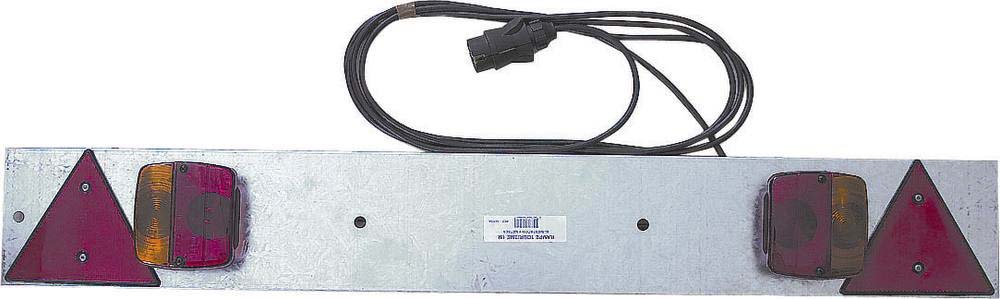 Rampe d'éclairage arrière 12v 1m avec fiche 13 plots pour remorque bagagère SODIFLASH - 16144