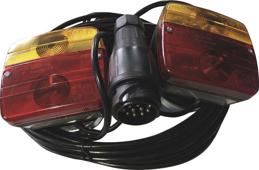 Kit de signalisation arrière 12v 7,5m magnétique avec fiche 13 plots SODIFLASH - 16163