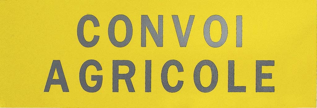 Panneau convoi agricole rigide 1200x400mm - 16517