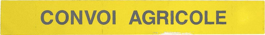 Panneau convoi agricole rigide 1900x250mm - 16579