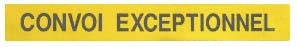 Convoi exceptionnel cl ii 1200x400x1mm - 16587
