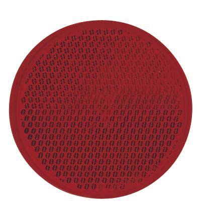Catadioptre rond 60mm rouge adhésif AJ.BA - 16650