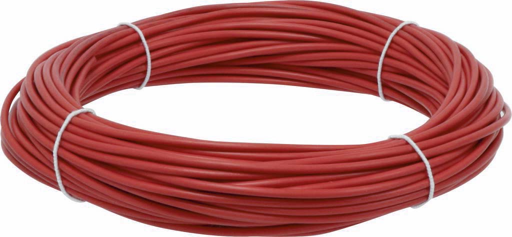 Fils de câblage souple 1,5mm² rouge - Bobine de 25m - 16706